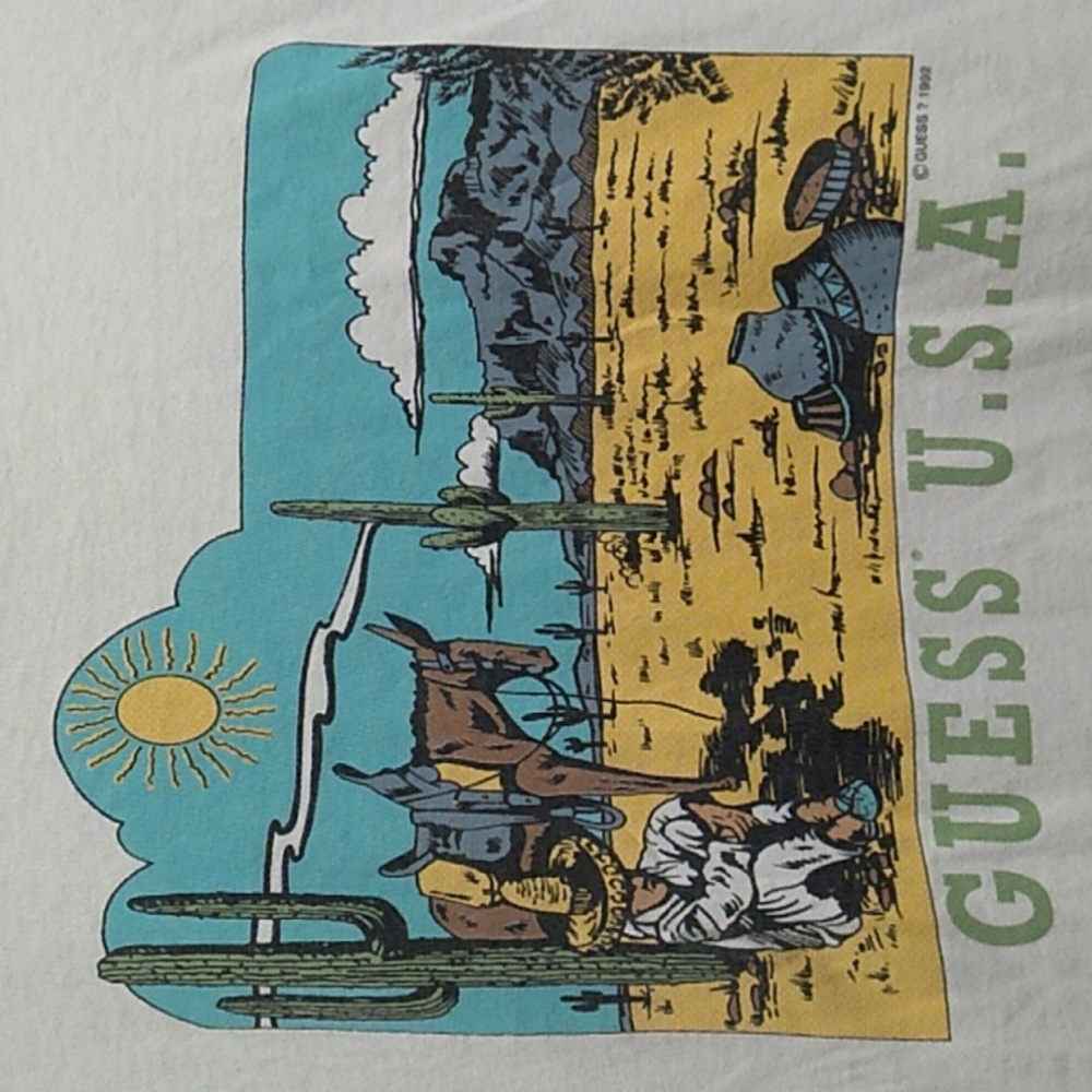 (A-80) SALE! RARE! 1992 GUESS U.S.A. By Georges Marciano One Of A Kind Shirt - Picture 2 of 12
